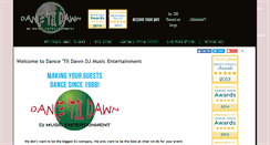 Desktop Screenshot of dancetildawn.com