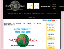 Tablet Screenshot of dancetildawn.com